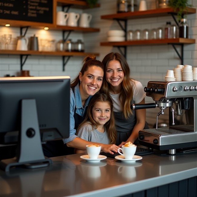 POS System in Cafe