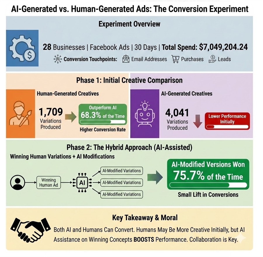 AI-generated ads versus human-generated advertising