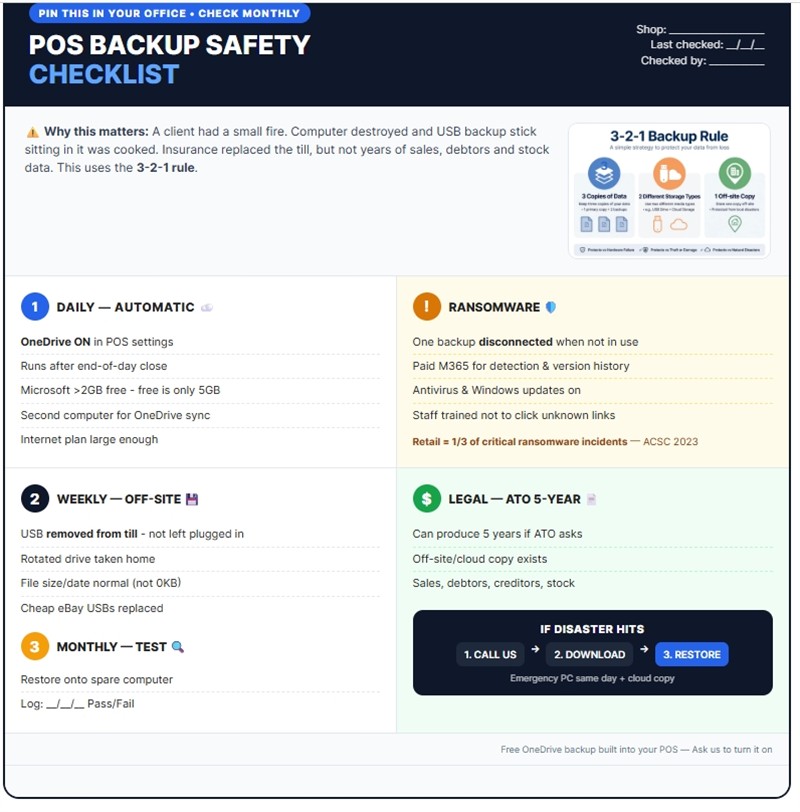 POS Backup safety