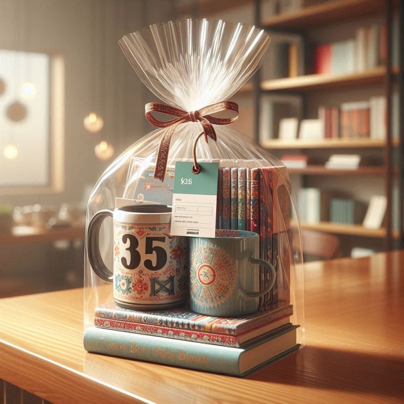 Bundled goods in a shop