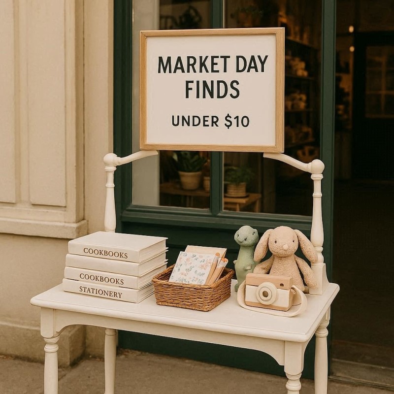 Clearance bin in front of a shop