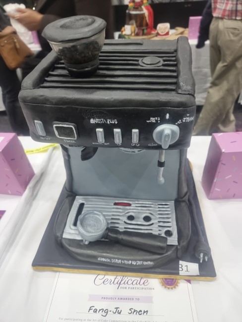 Coffee machine cake