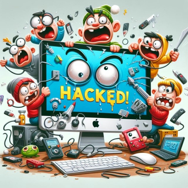 Computer hacked