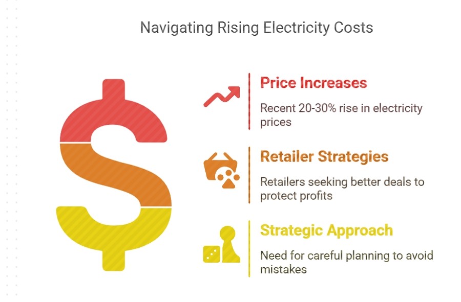 Current electricty price increases.