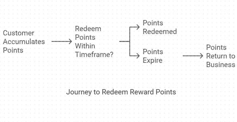 Expiry points on a loyality marketing