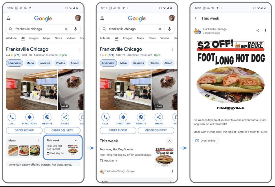 Google's new "What's happening" feature