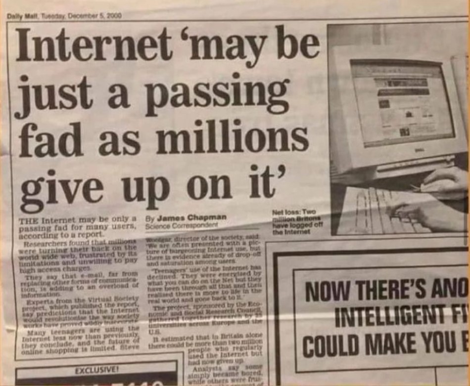 Internet passing fad