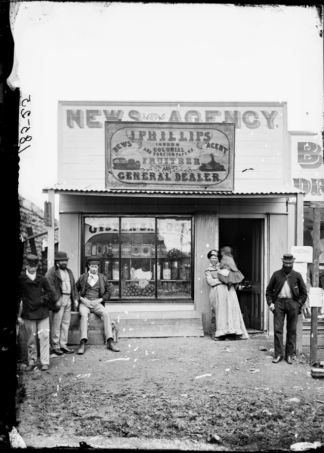 Earliest photo of an Australian Newsagency