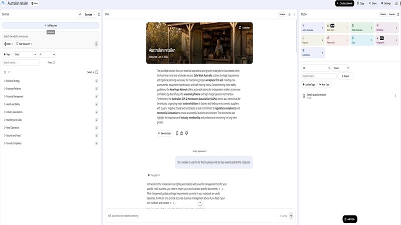 Notebooklm for retailers