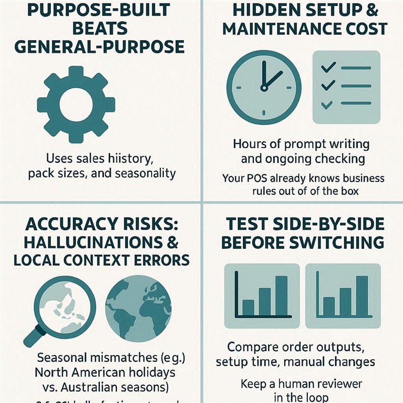 POS Systems automatic ordering vs online AI