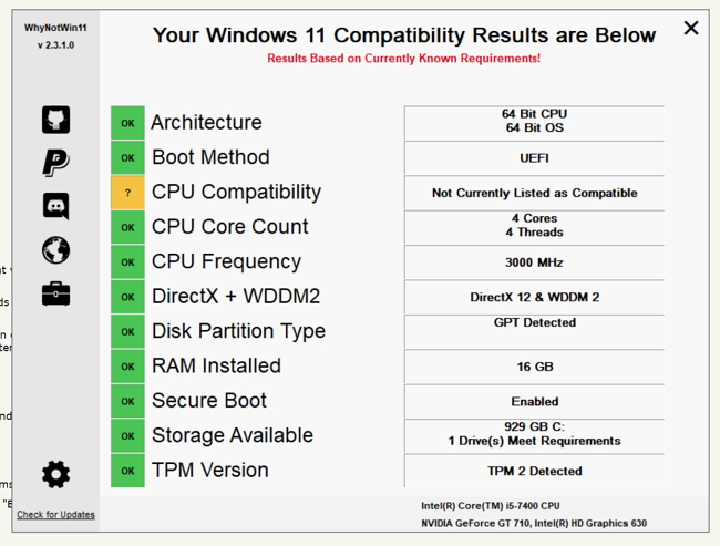 Check windows 11 compatibility tool - pleagile