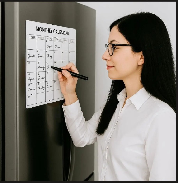 Monthly magnetic calendars