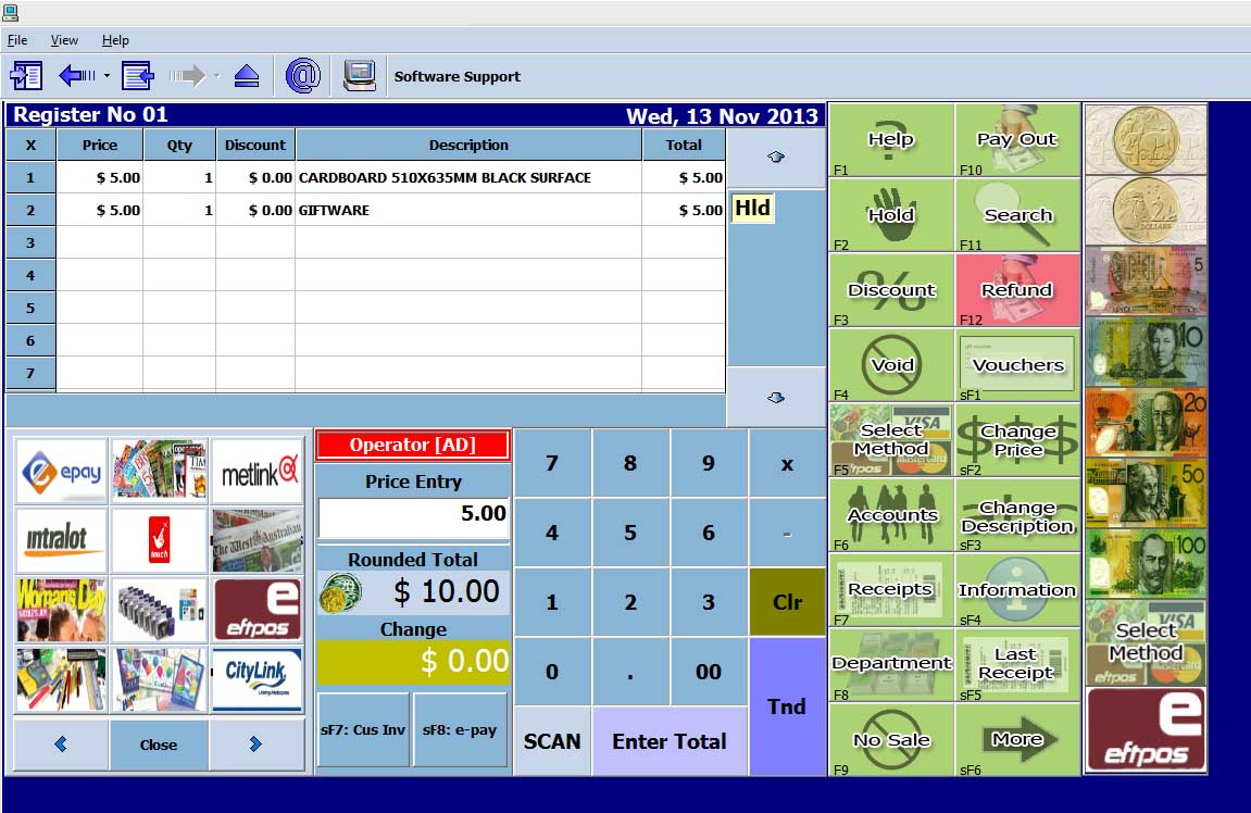 Search pos. New Cash System программа. POS software Guide.